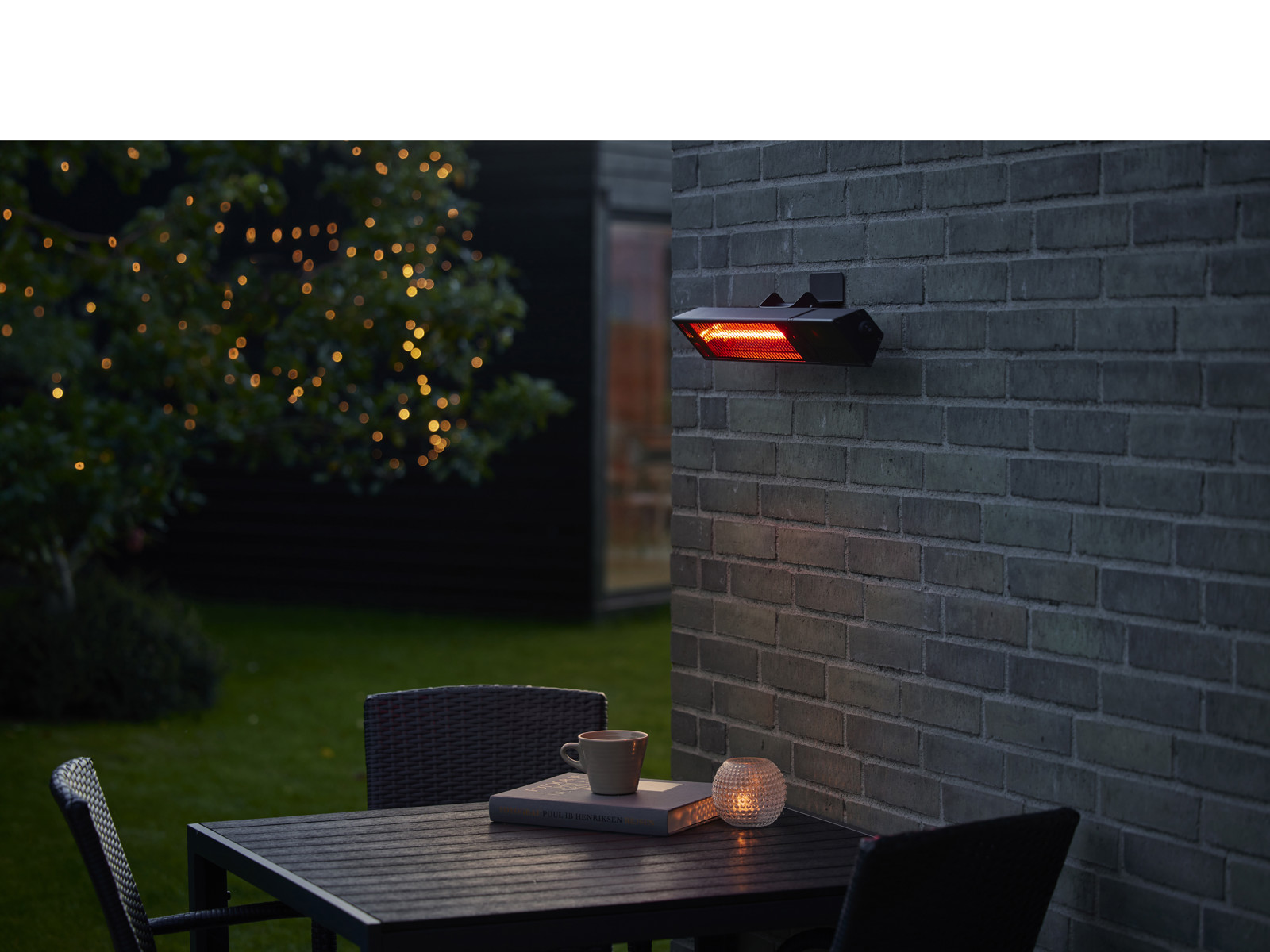 Nordic Sense Terrassevarmer til væg 1500 watt